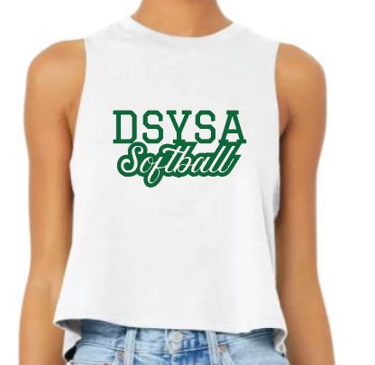 DSYSA Softball Fan Crop Tank