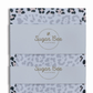 Lunch bag notes with a black, gray and blush animal-print border.