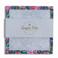 Lunch bag notes with a colorful floral border and central writing area.