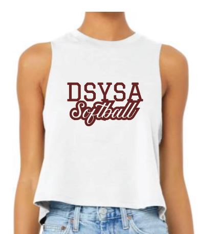 DSYSA Softball Fan Crop Tank