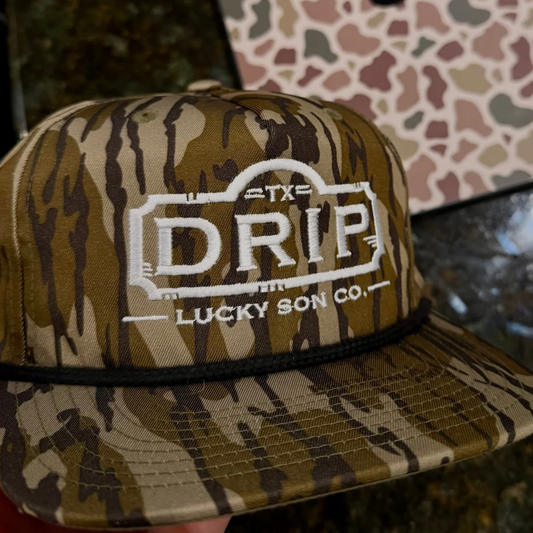 Lucky Son Co. Mossy Oak Drip Rope Hat