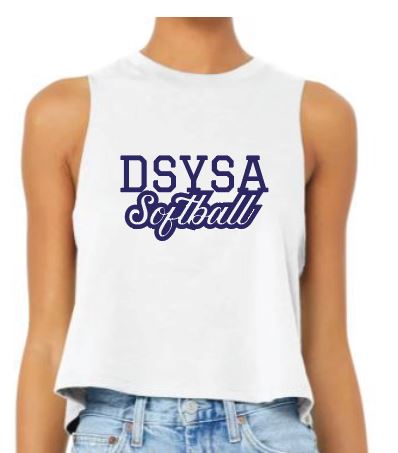 DSYSA Softball Fan Crop Tank