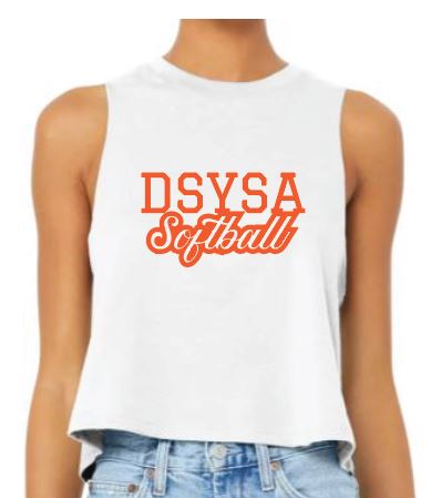 DSYSA Softball Fan Crop Tank