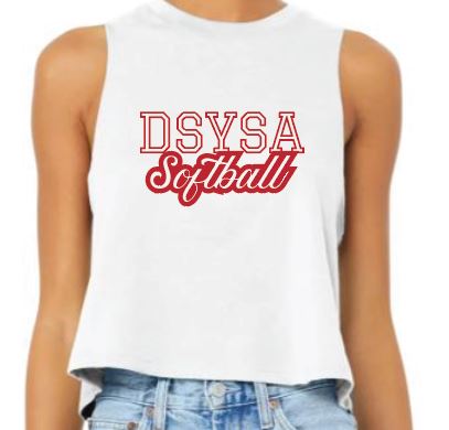 DSYSA Softball Fan Crop Tank