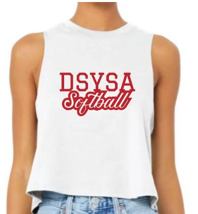 DSYSA Softball Fan Crop Tank