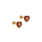 Football Screwback Stud Earring