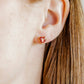 Football Screwback Stud Earring