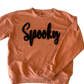 Spooky Fuzzy Letter Sweatshirt