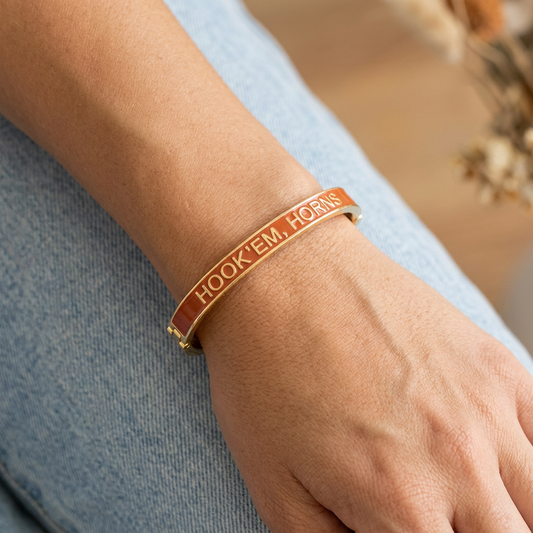 Texas bangle in a natural close-up wrist composition
