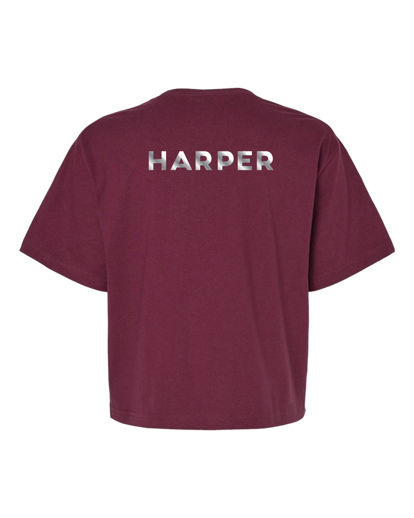 Tiger Belles - Script Foil Crop Boxy T-Shirt