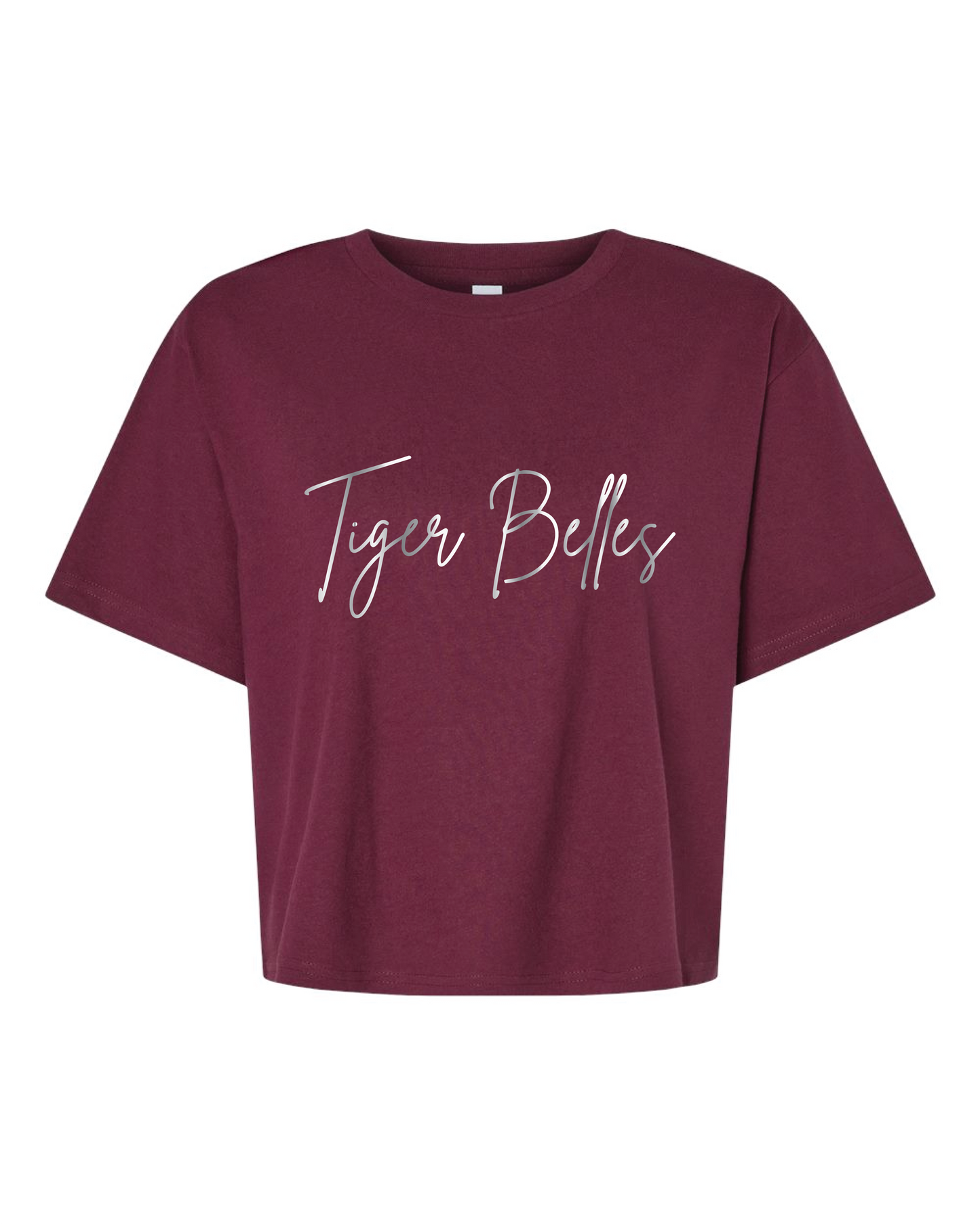 Tiger Belles - Script Foil Crop Boxy T-Shirt